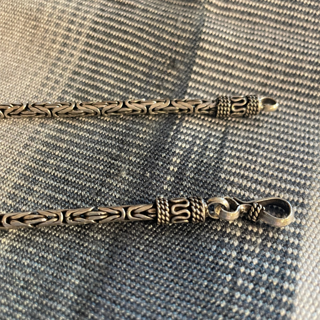 Byzantine Chain Sterling Silver Bracelet