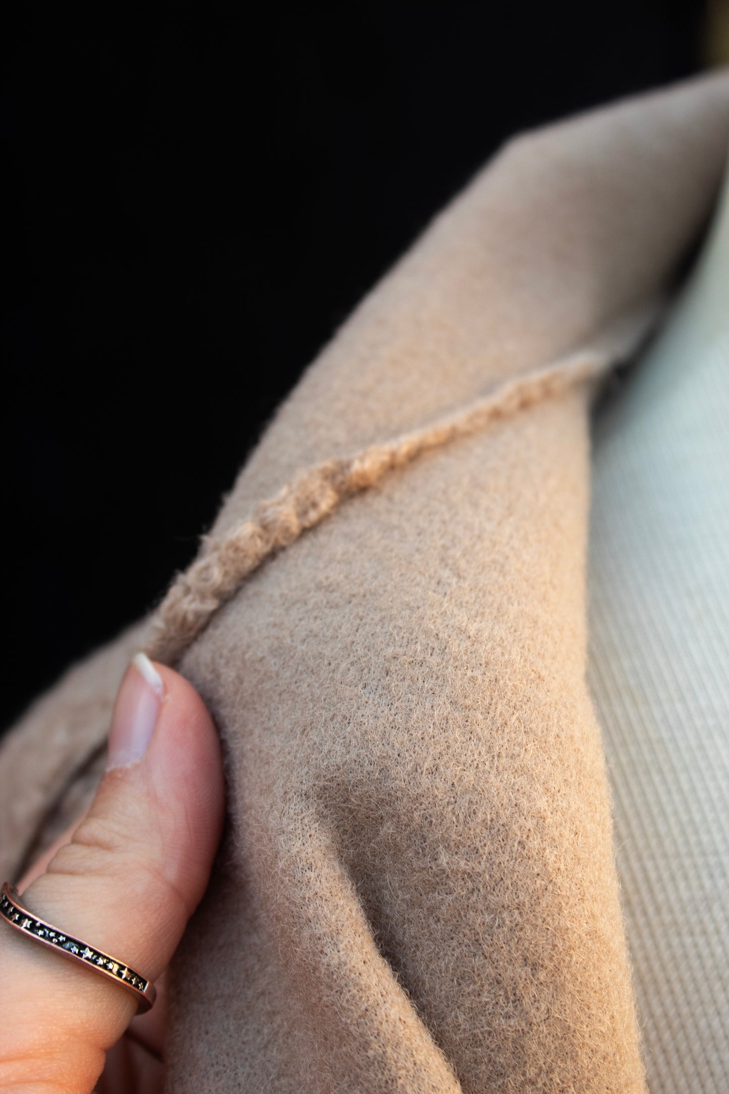 Fluffy Jacket Camel