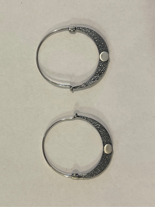 Hoop Earrings Gunmetal