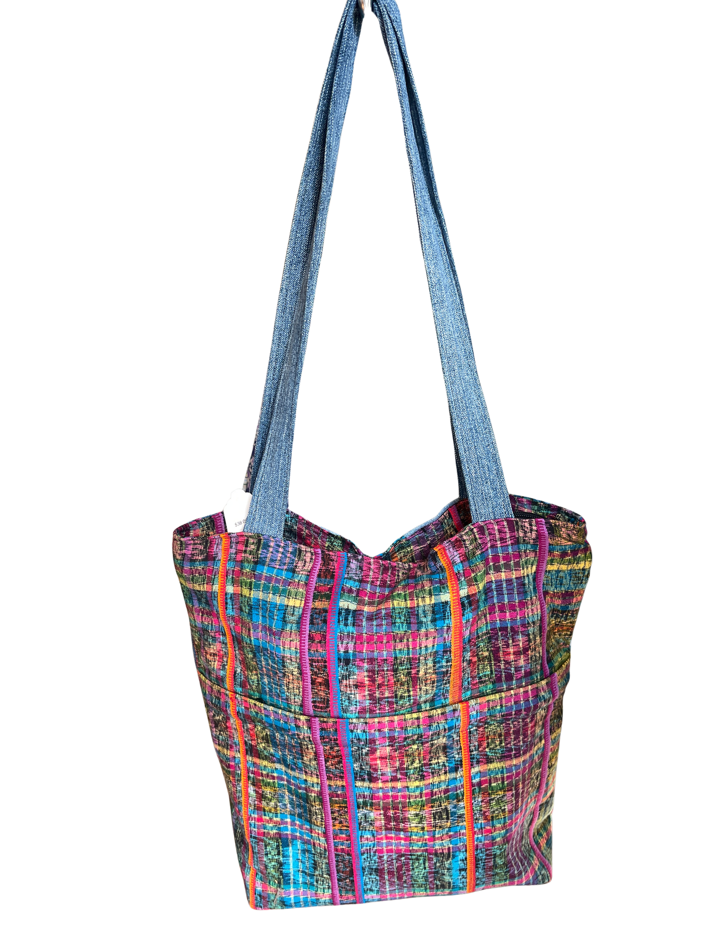 Patchwork Saddle Denim Bag