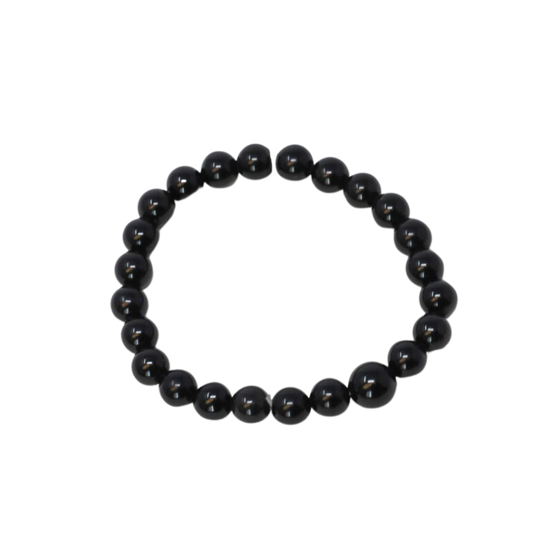 Black Obsidian Beaded Bracelet
