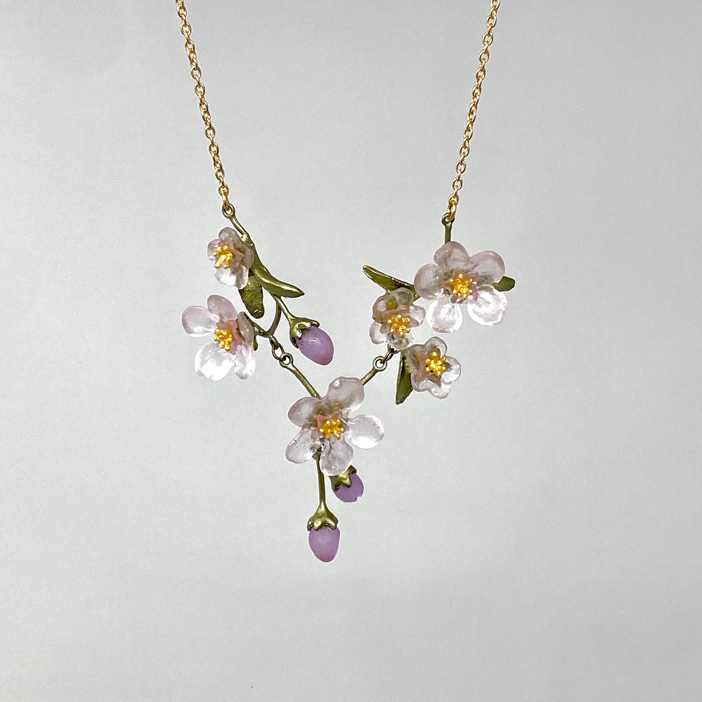 Peach Blossom 16" Statement Necklace