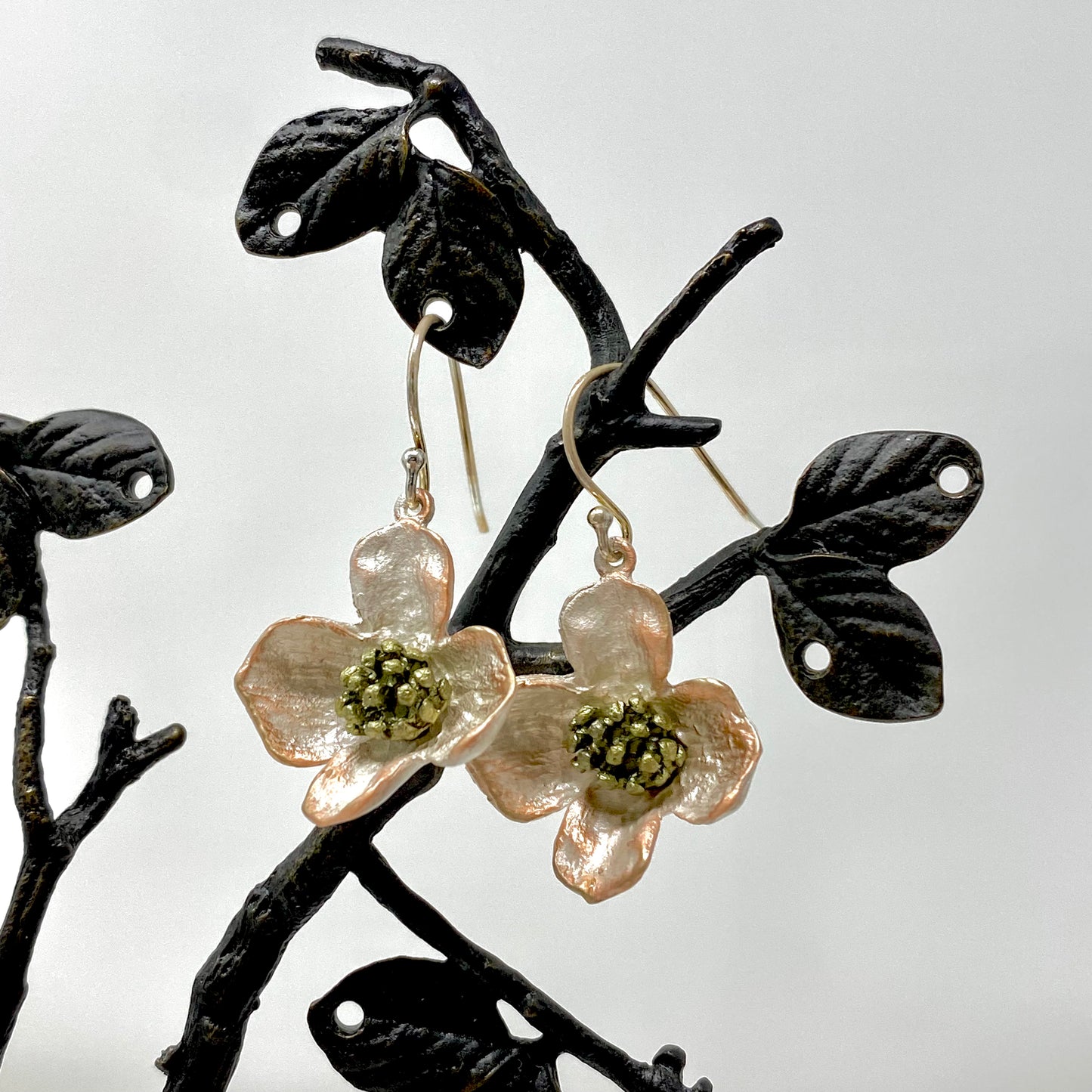 Dogwood Wire Drop Earrings