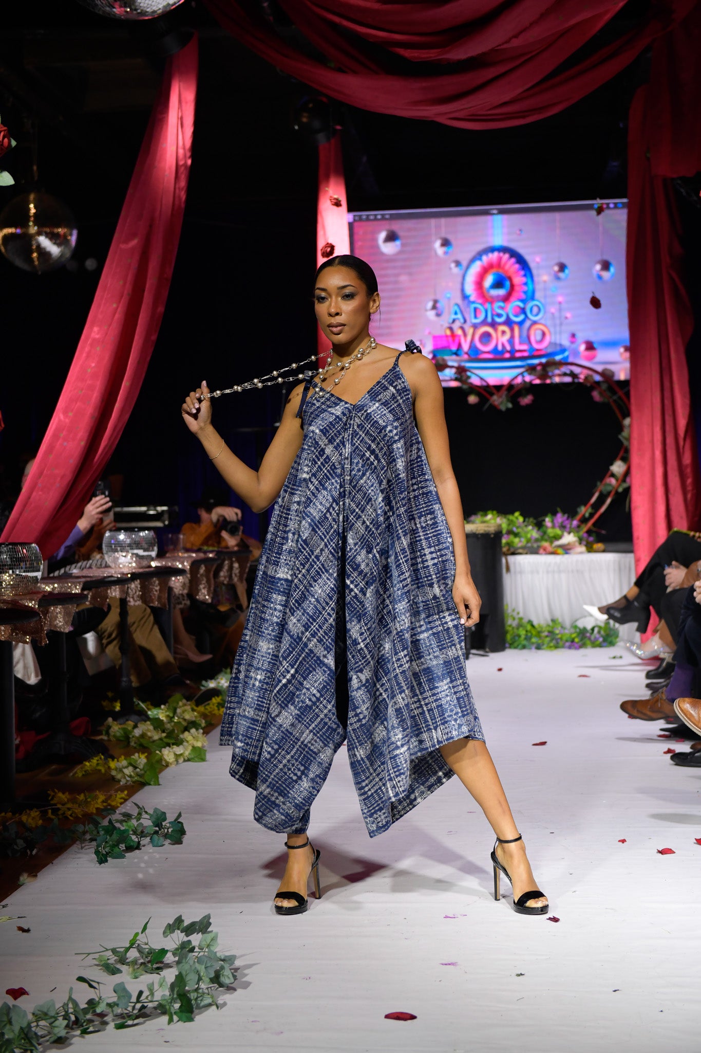 Upcycle Ikat Black and White Romper