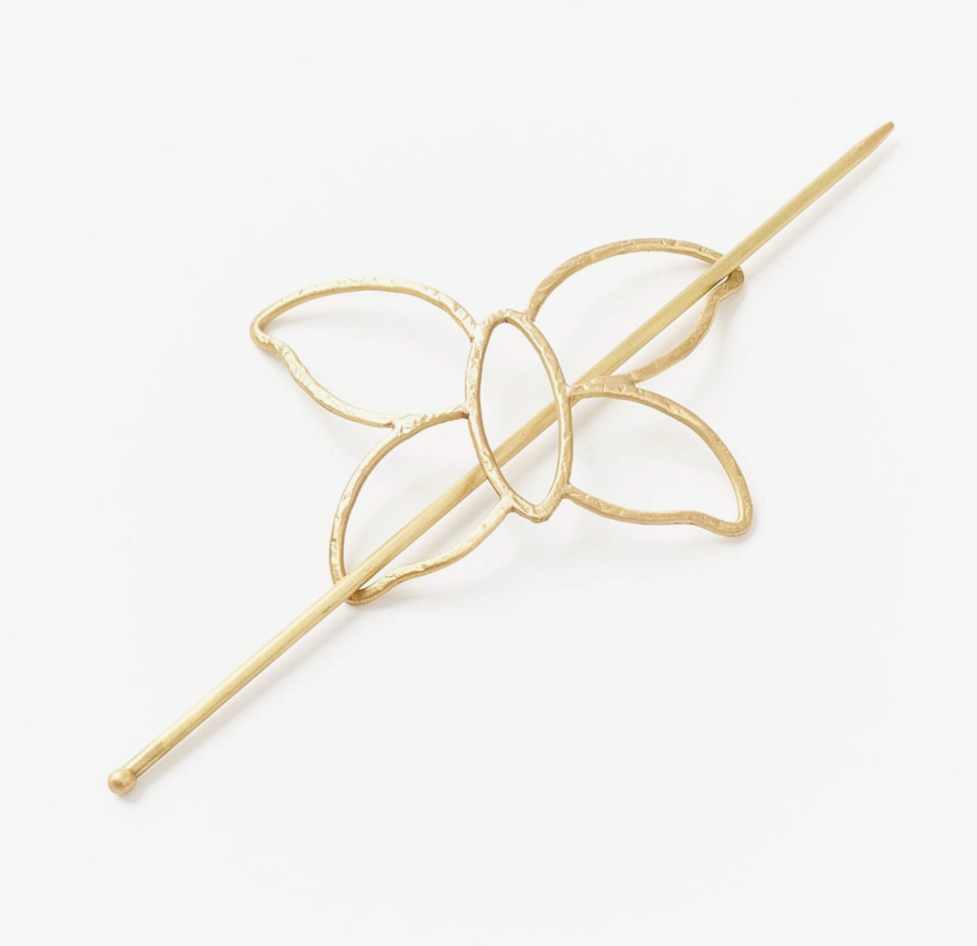 Hair Slide w/ Stick Gold