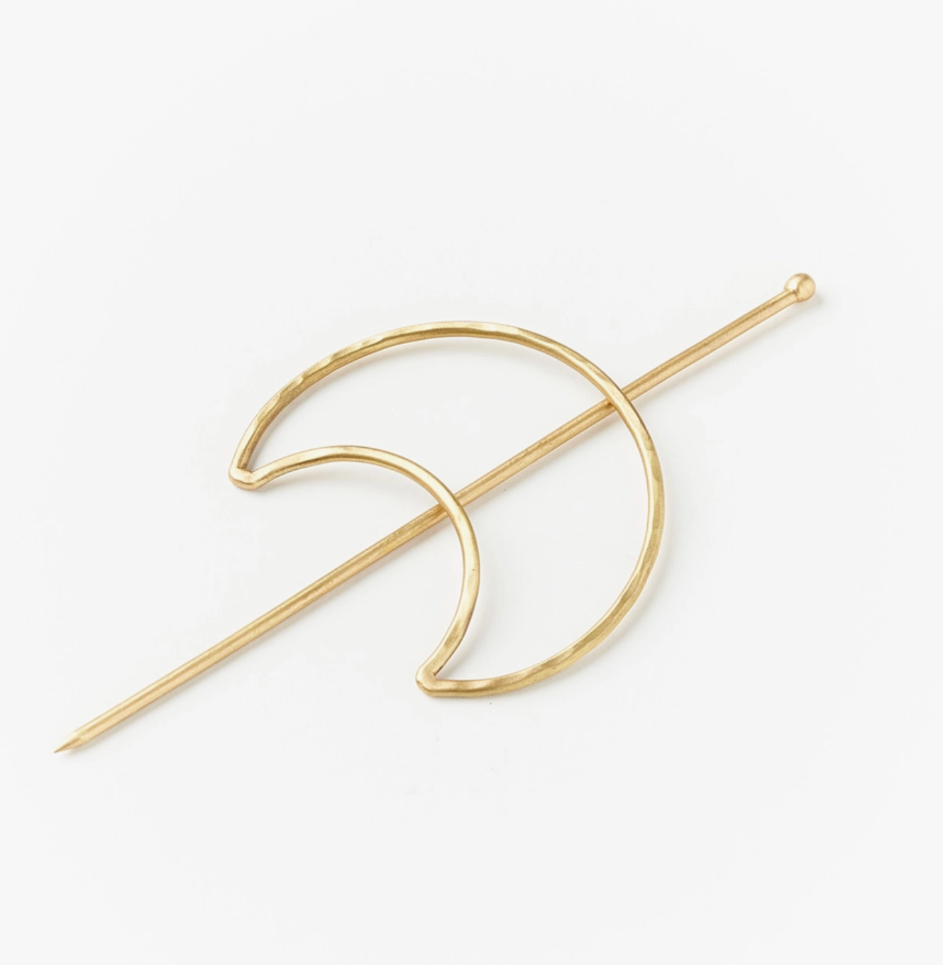 Hair Slide w/ Stick Gold