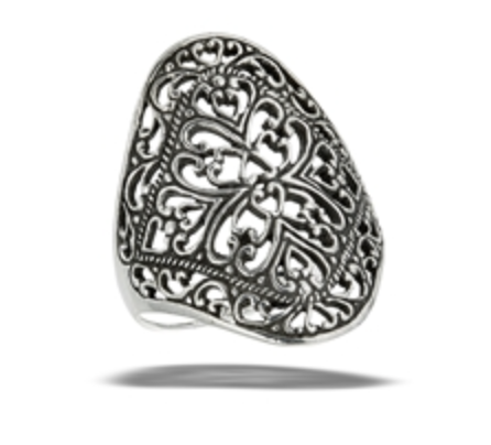 Sterling Silver Intricate Filigree Ring