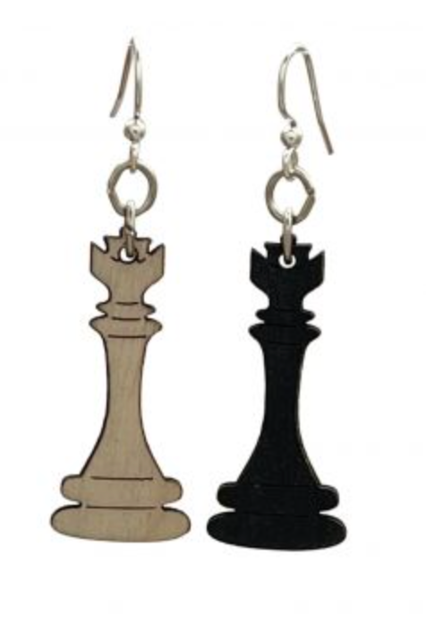 Queens game earrings
