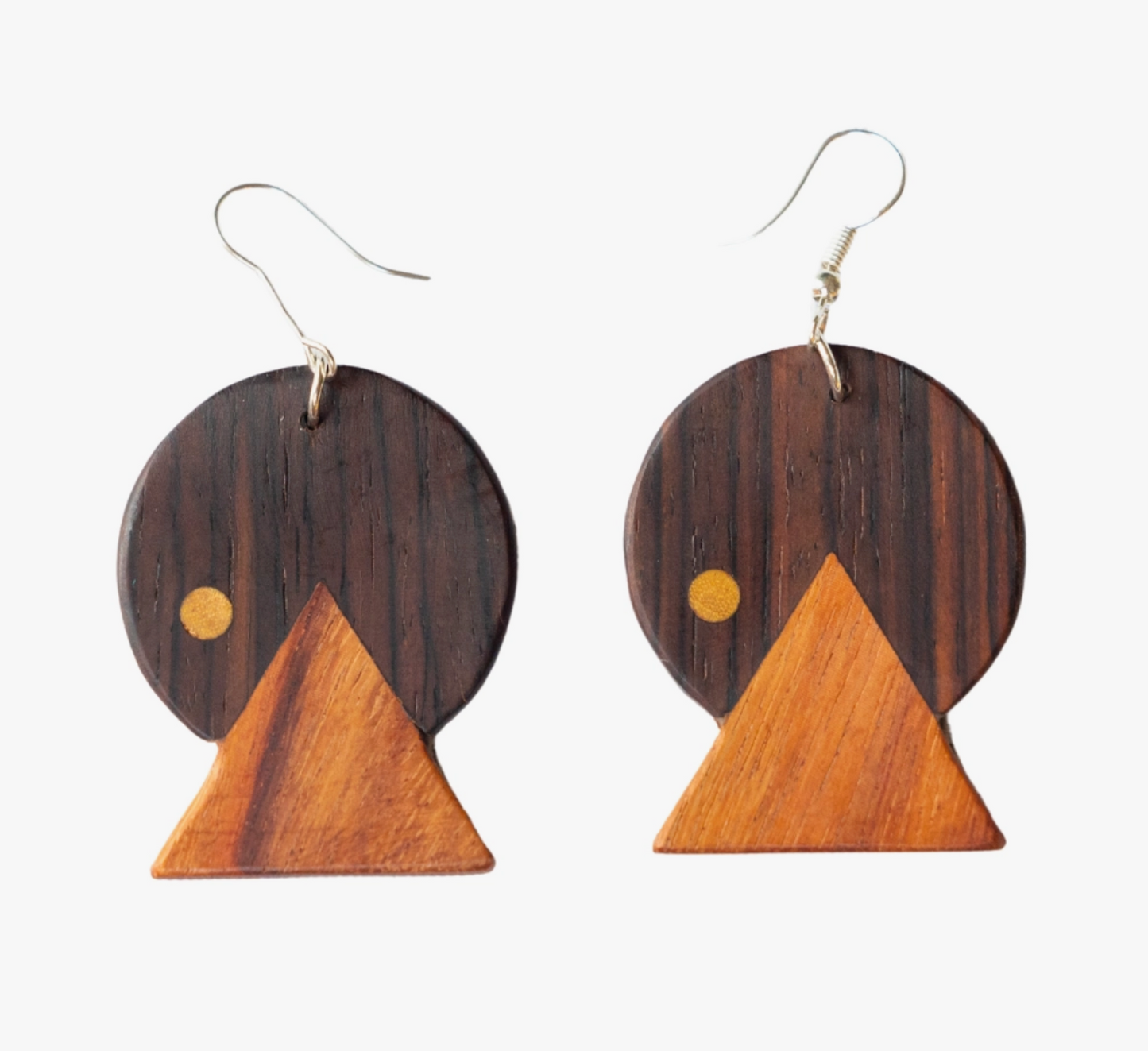 Sunset Wood Earrings