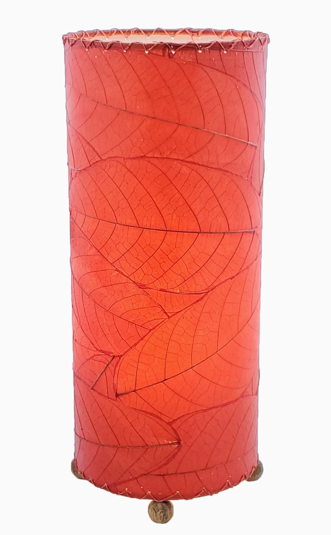 Cocoa Leaf Cylinder Lamp