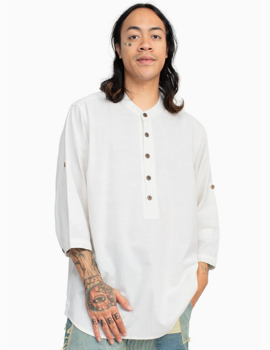 Homespun Henley 3/4 Sleeve Shirt