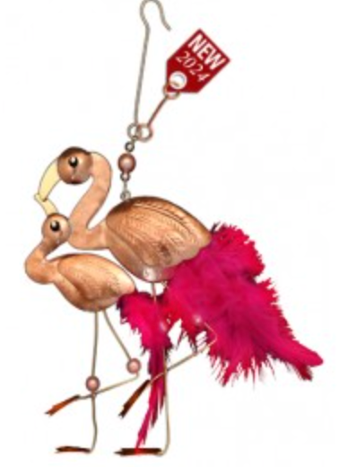 momma & baby flamingo