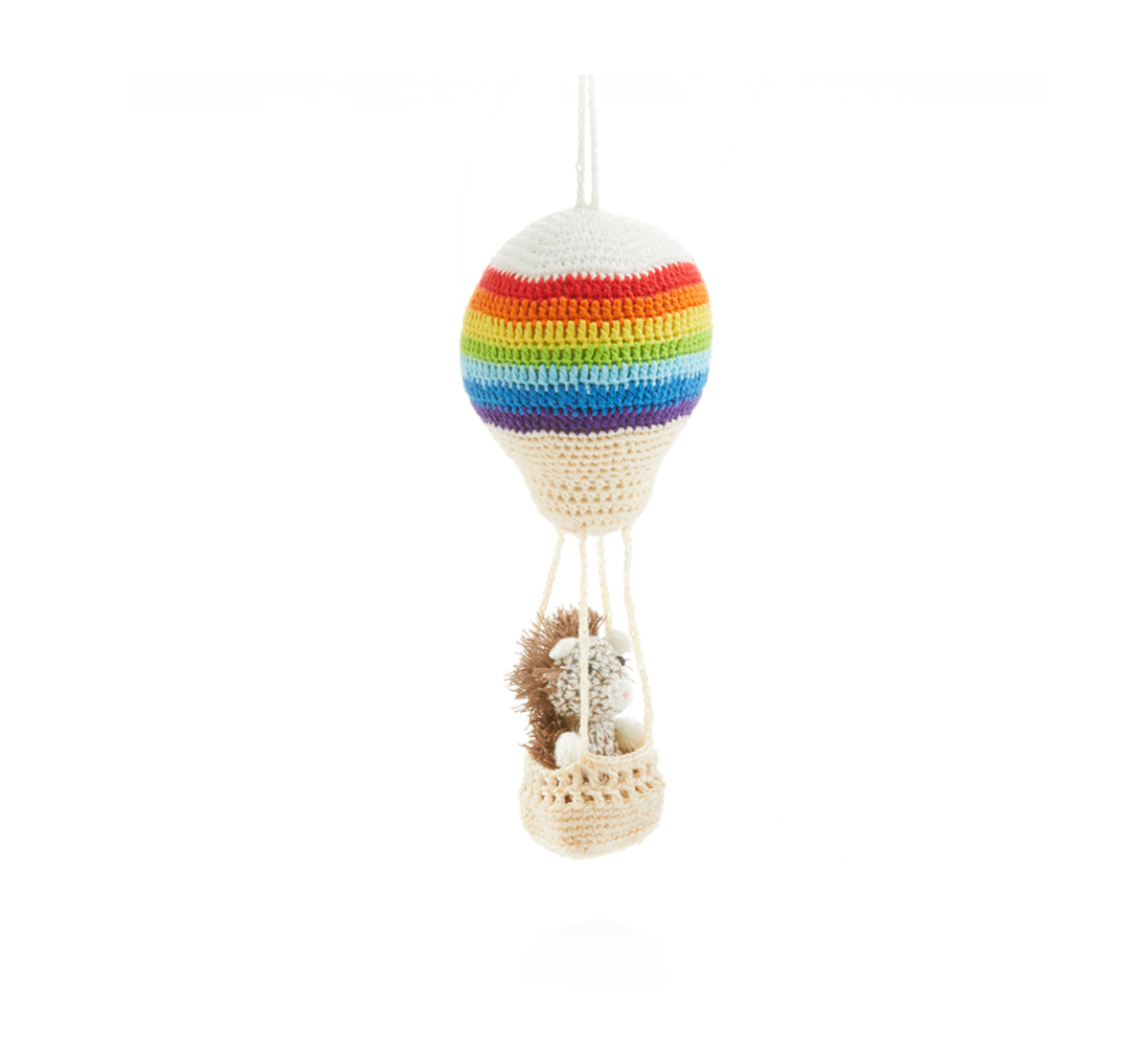 Crocheted Aeronaut Hedgehog Ornament