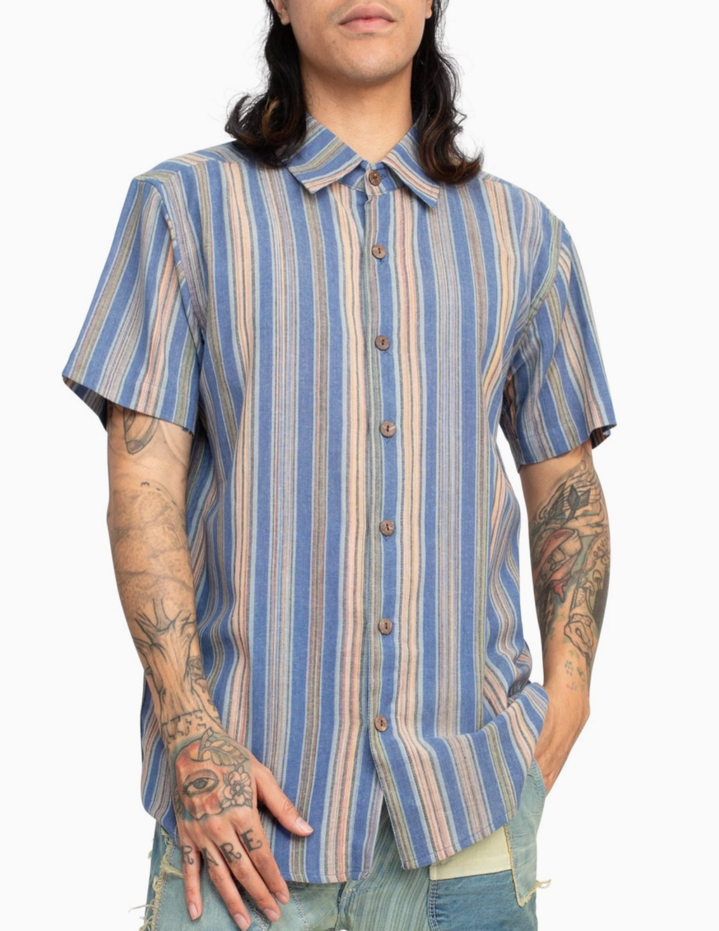 Vintage Striped Botton Down Shirt