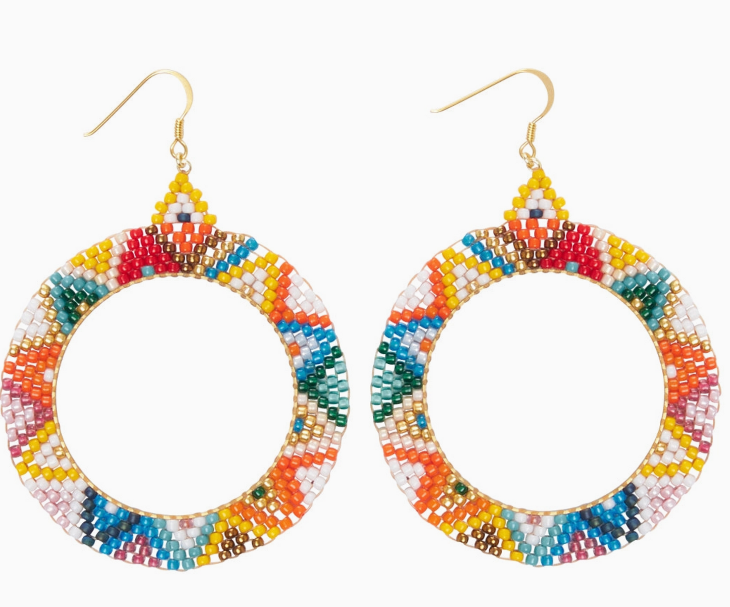 Alissa Beaded Hoop Earring