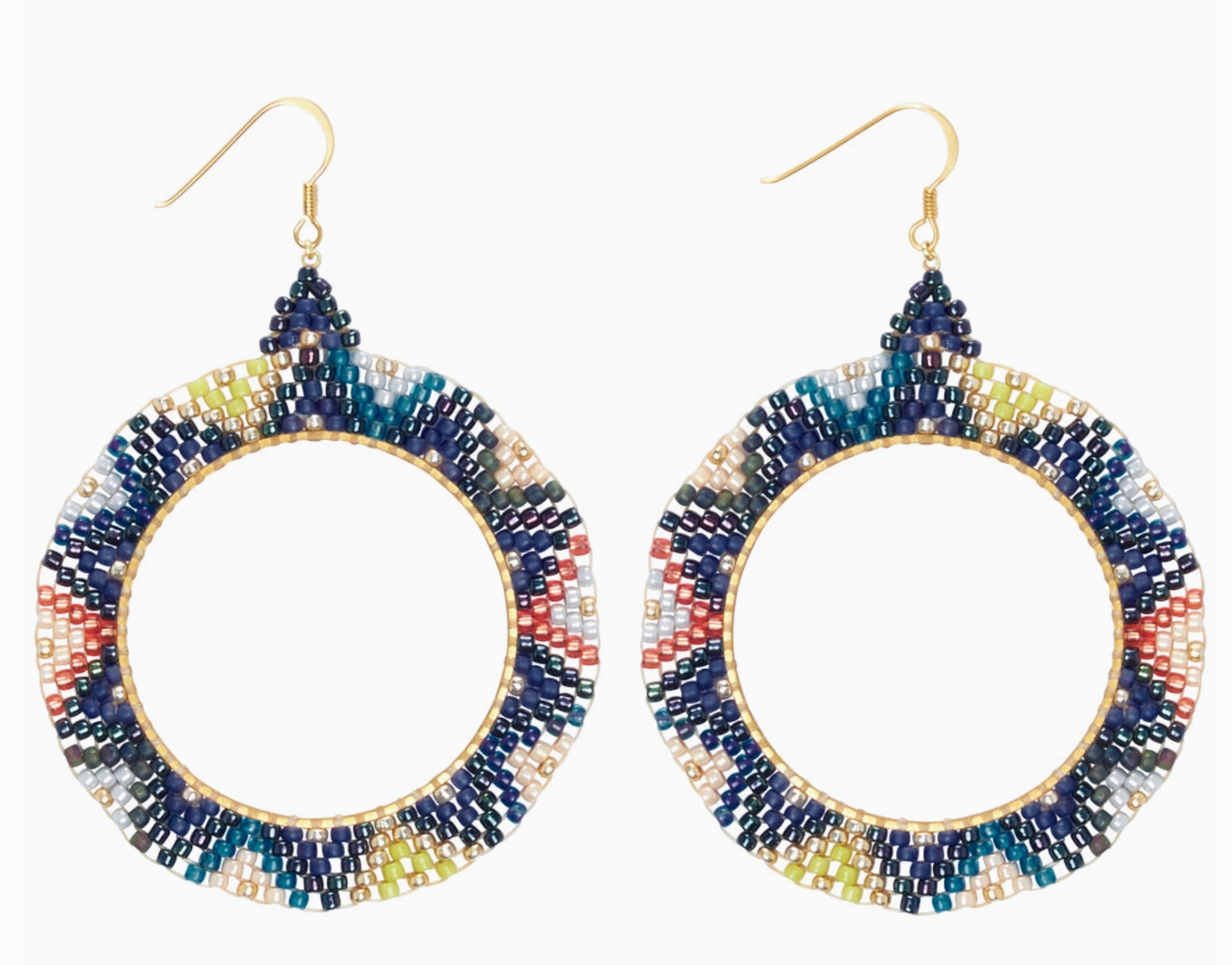 Alissa Beaded Hoop Earring