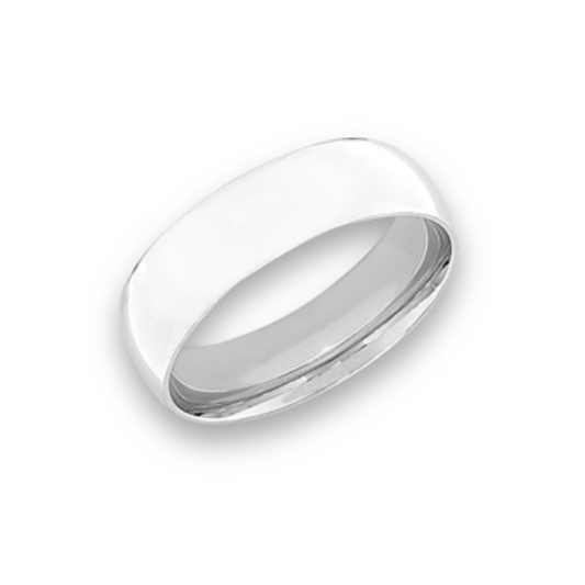 Simple Stainless Steel Band Ring
