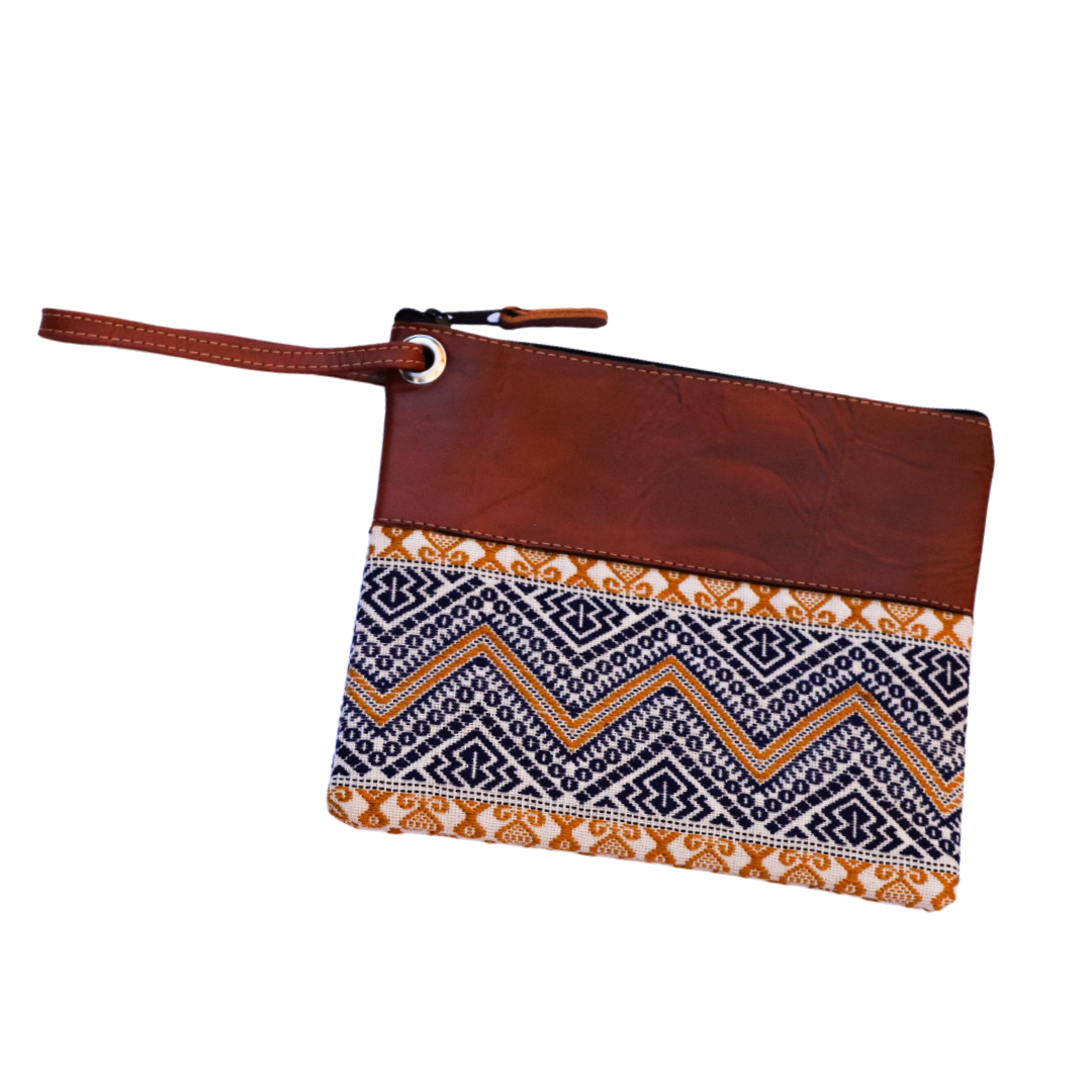 Tejida Leather Clutch