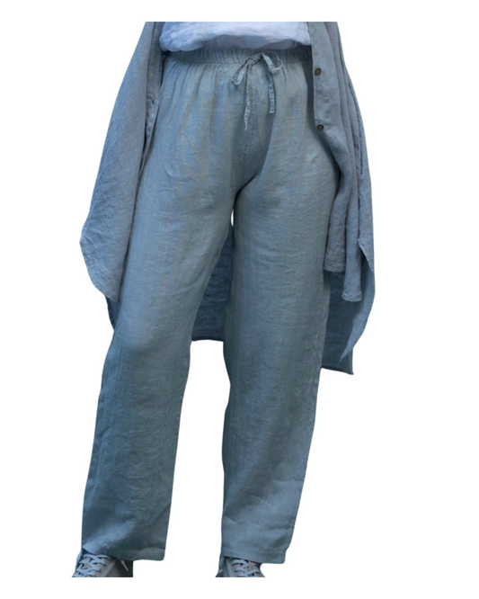Linen Drawstring Pant