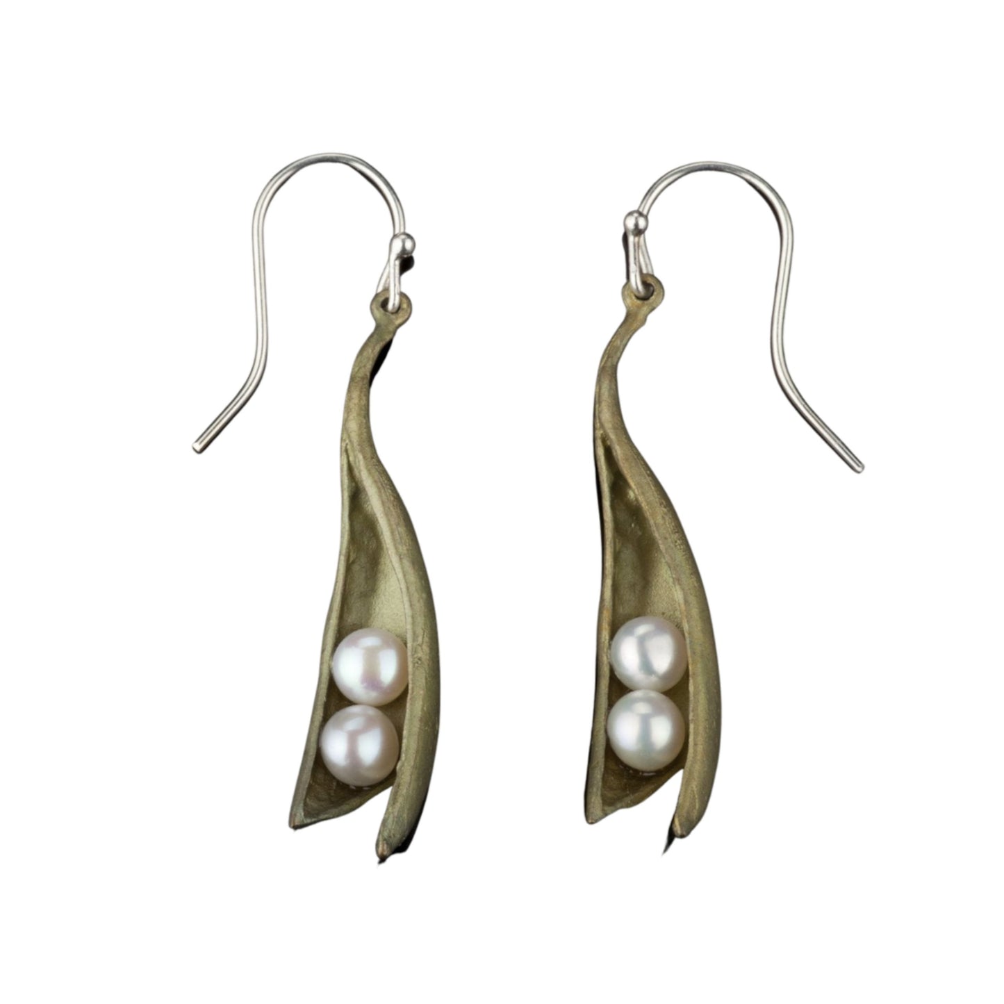 Two Pearls Peas in a Pod Earrings