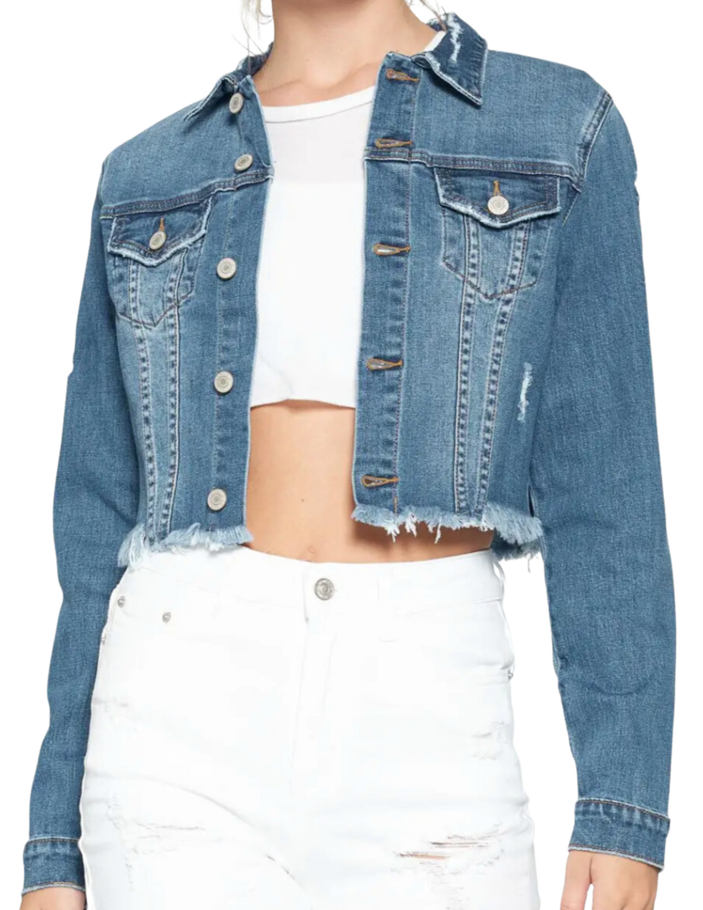 Cropped Denim Jacket