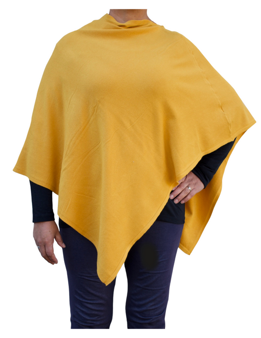 Solid Color Poncho