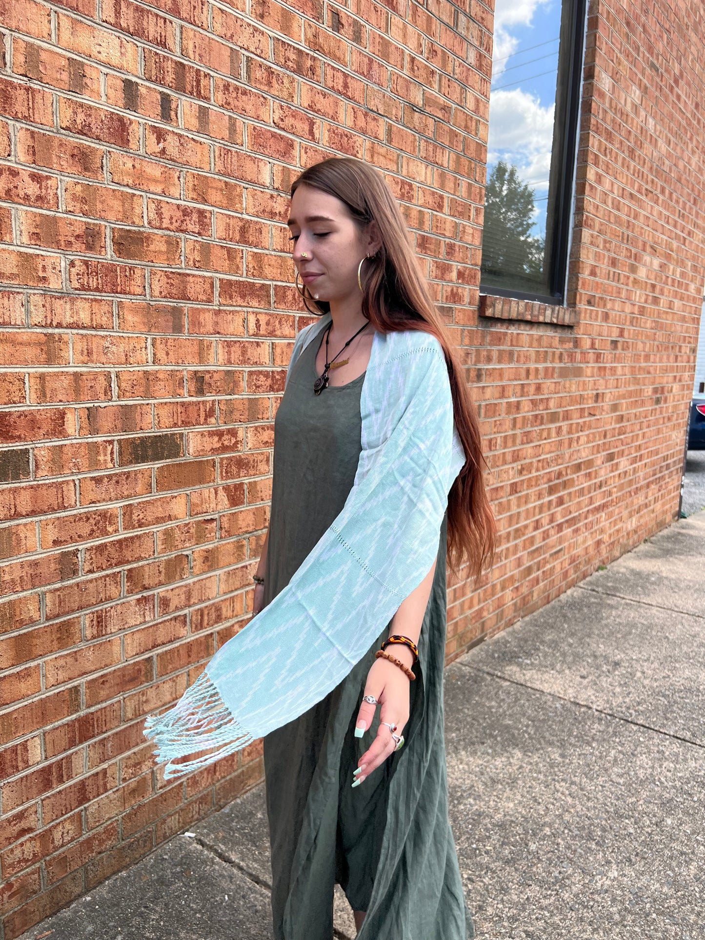 Linen Double Layer Long Dress