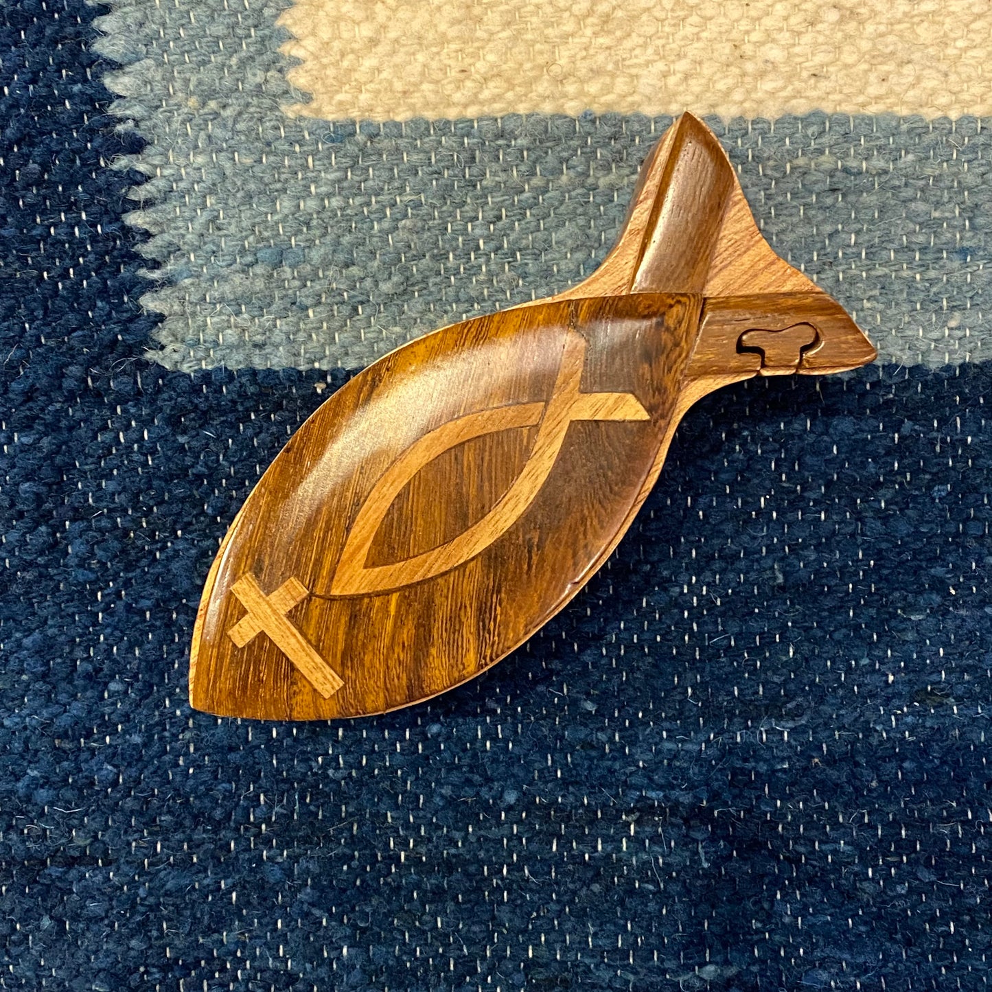 Christian Fish Wooden Puzzle Box