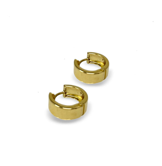 14K 15mm Gold Hoops