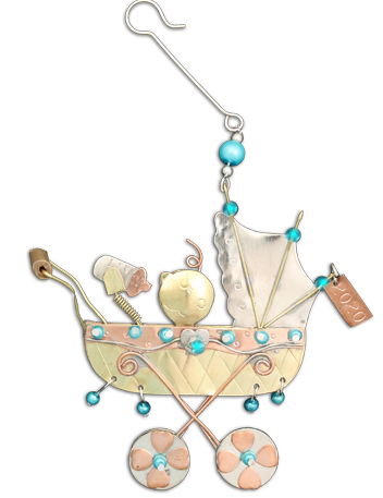 Baby Buggy Ornament