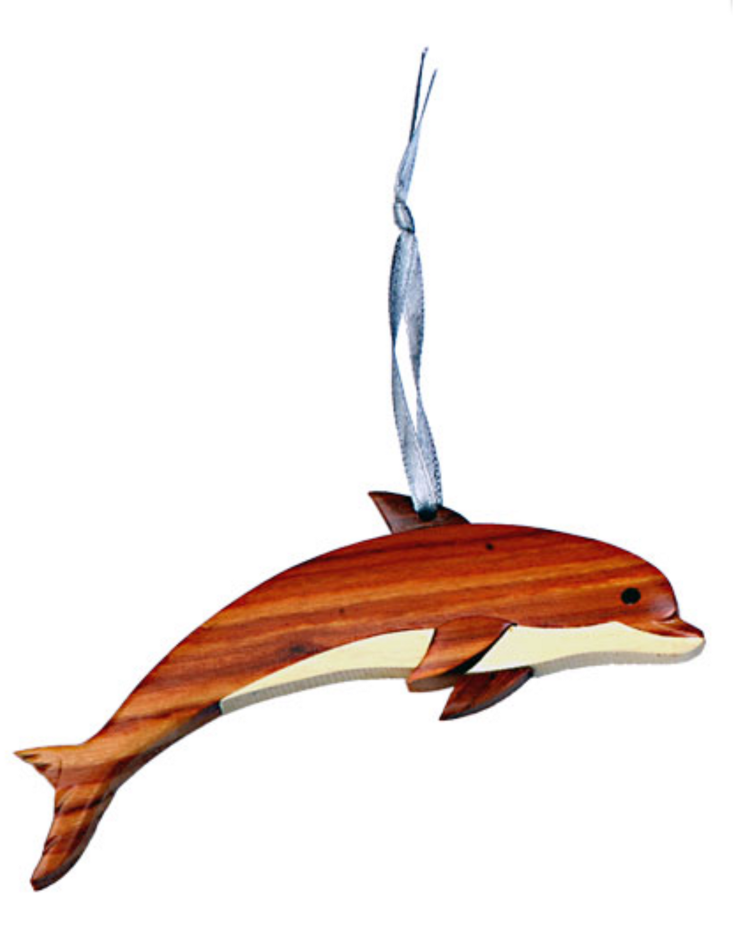 Dolphin Wooden Ornament