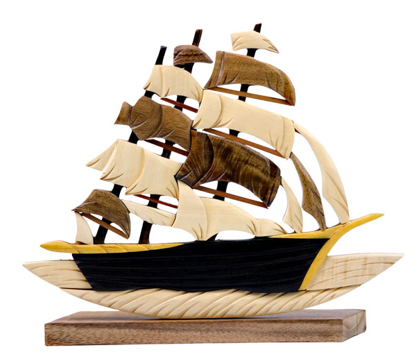 Wooden Clipper Table Decor