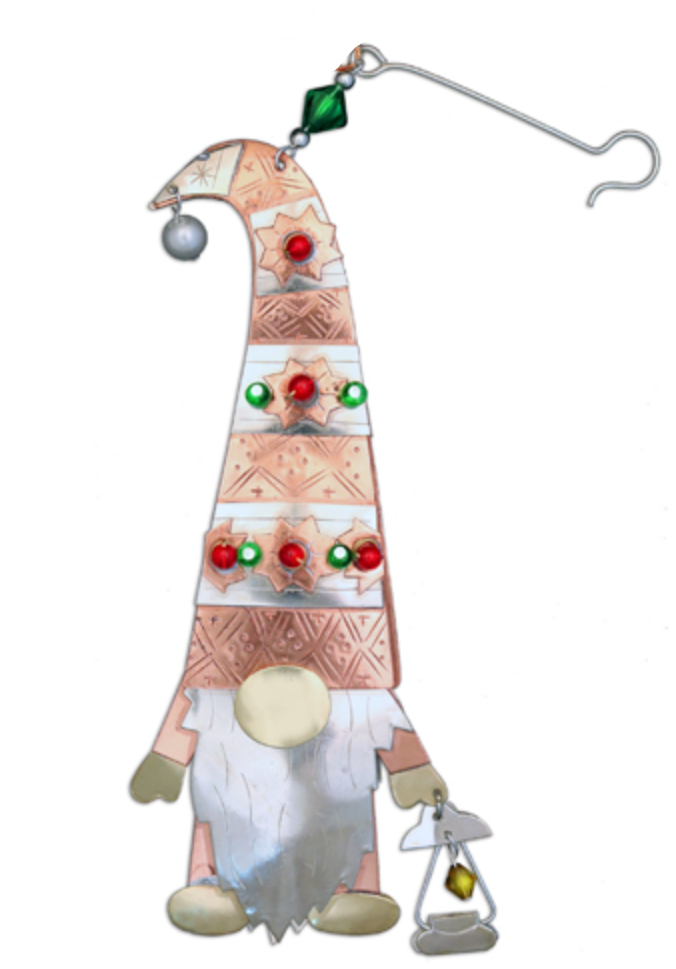 Lantern Gnome Ornament