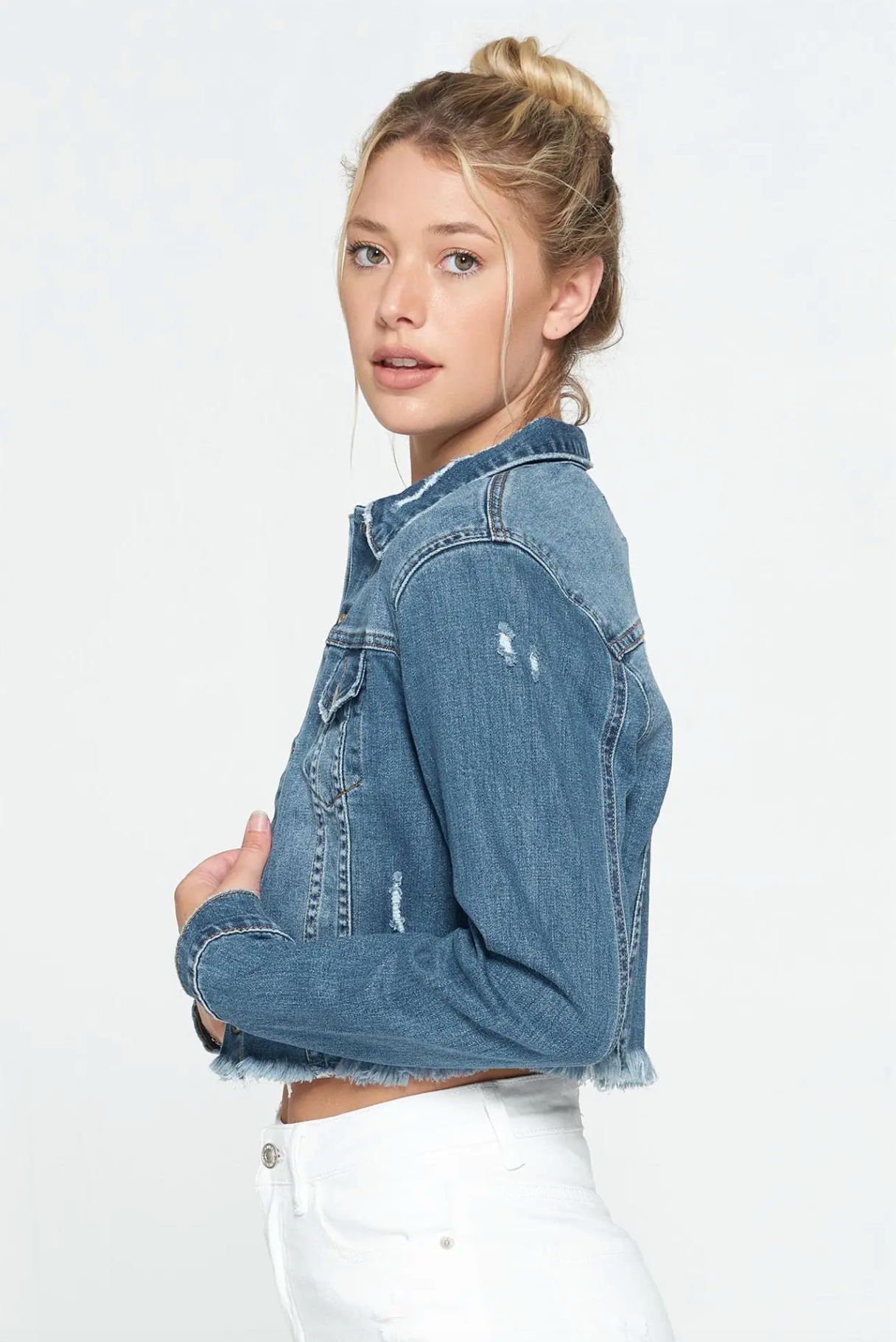 Cropped Denim Jacket