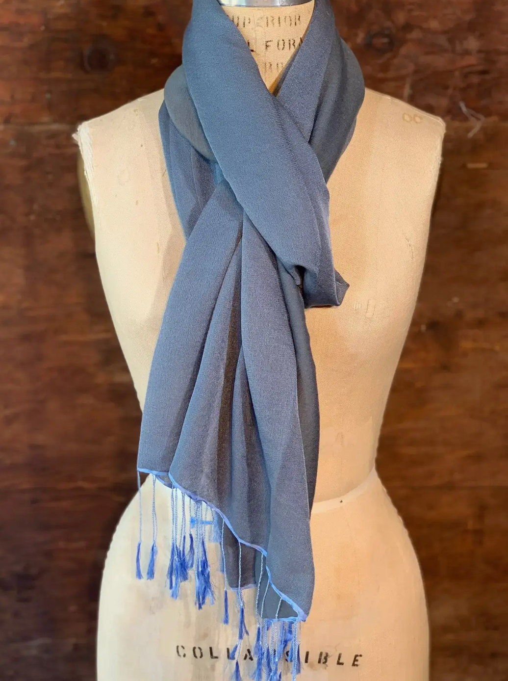 Two-Tone Pashmina Water Shawl