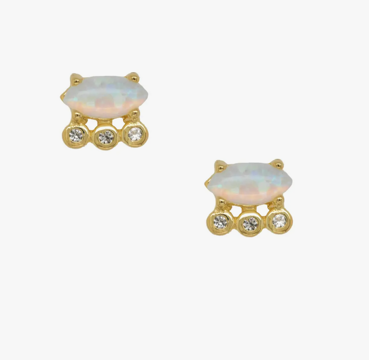 Etheopien Opal Post Earrings