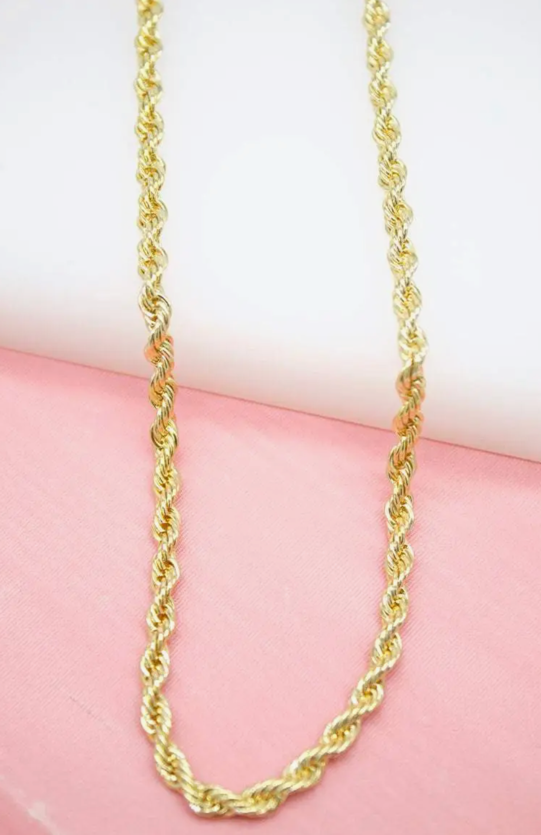4mm Rope chain 18k Gold Fill