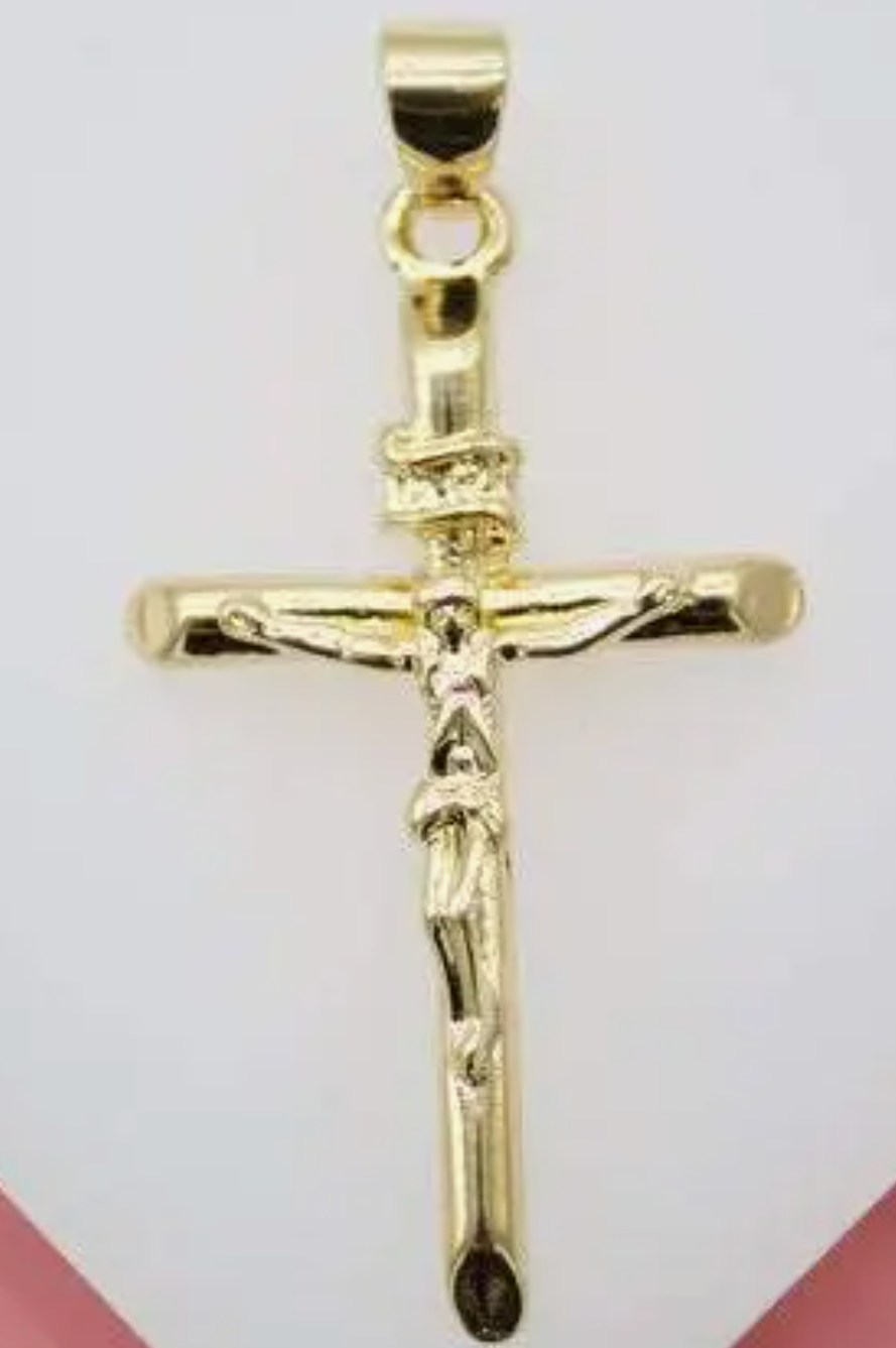Slim Jesus Cross Crucifix Pendant