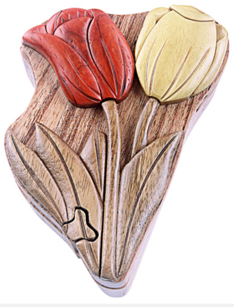 Tulip Puzzle Box