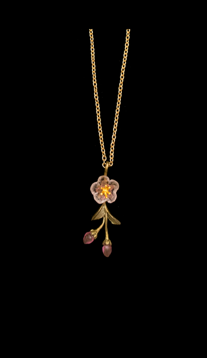 Peach Blossom 16" Dainty Necklace