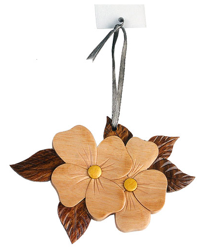 Dogwood Wooden Ornament