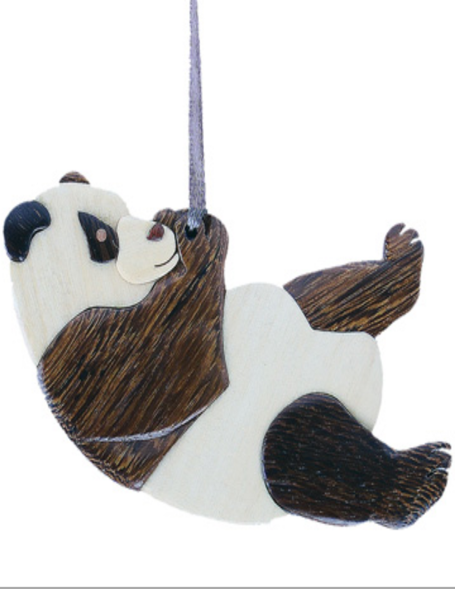 Panda Bear Wooden Ornament