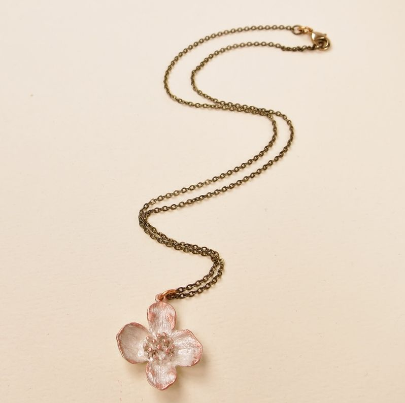 Dogwood Pendant Necklace