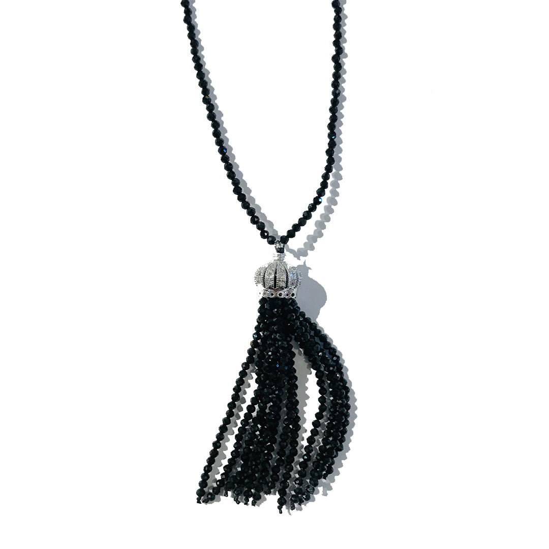 Beaded Tassel Necklace