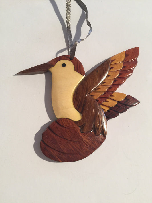 Hummingbird Wooden Ornament