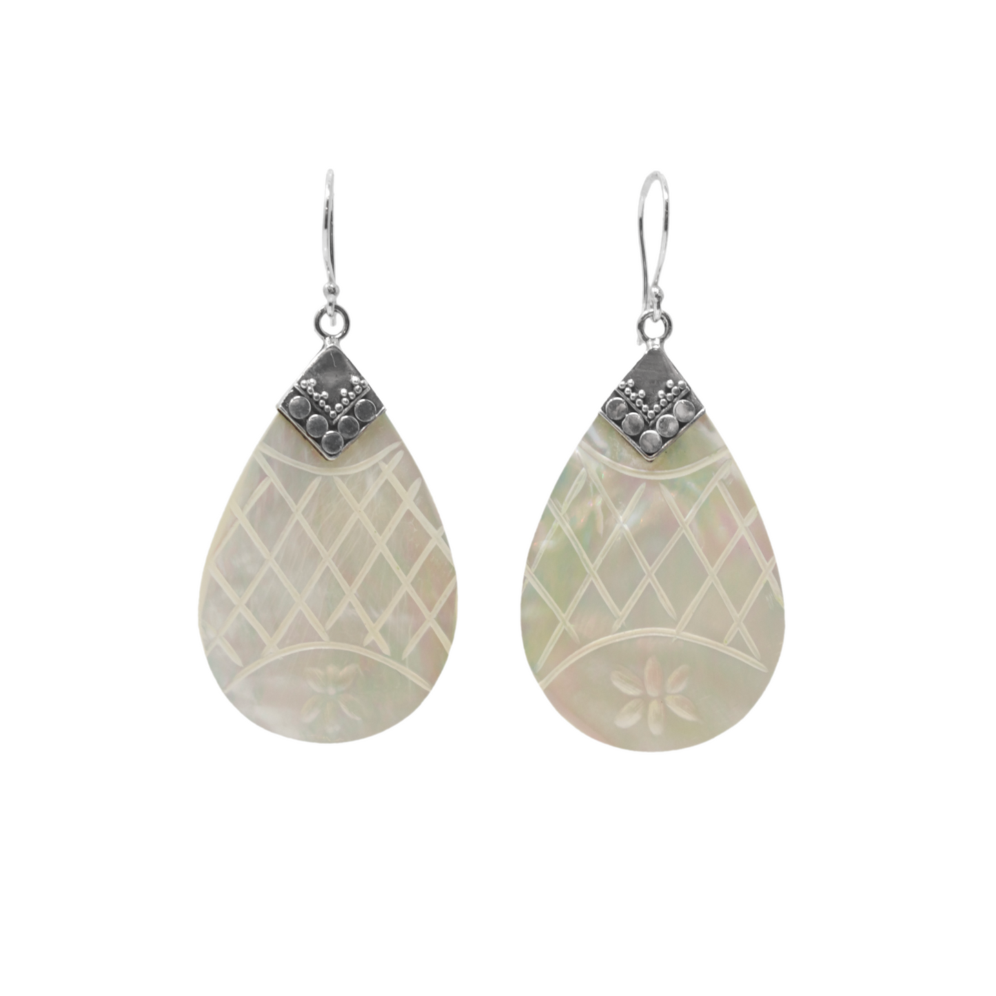 Mother of Pearl Teadrop Earrings