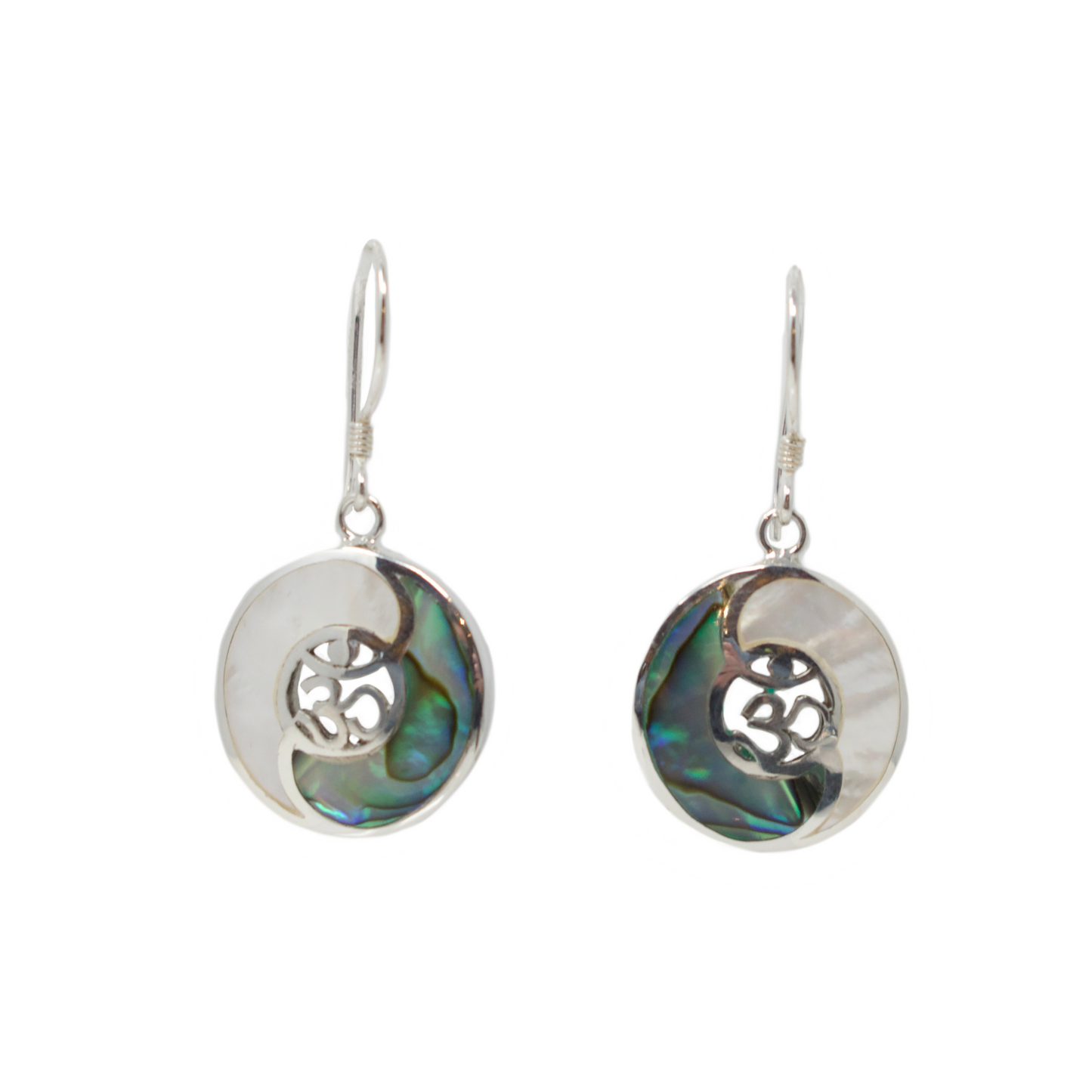 Yin Yang Paua Earrings