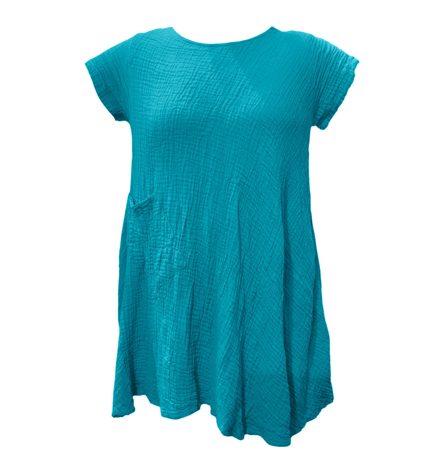 Thai Cotton Cap Sleeve Single Pocket Dress