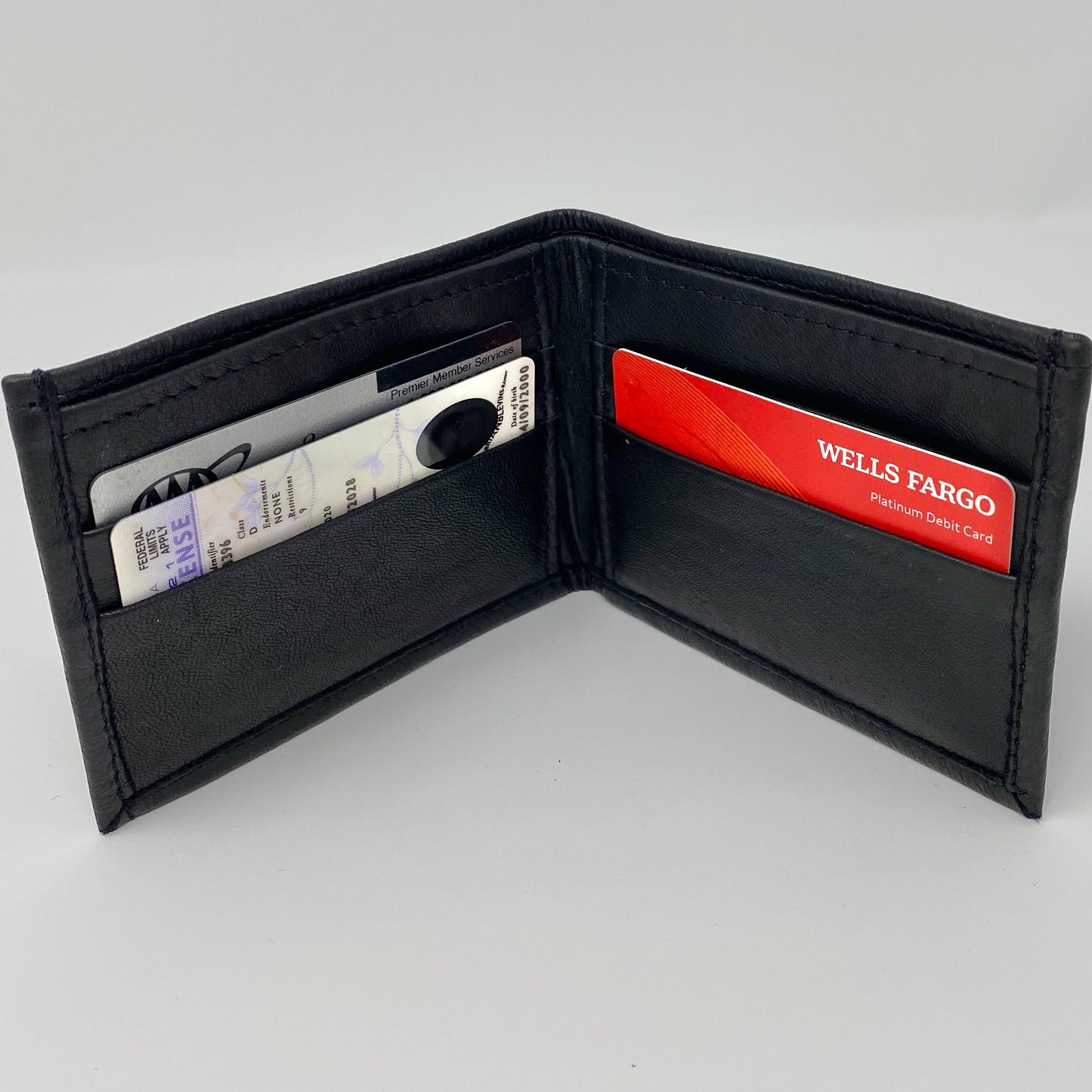 Mens Black Leather Wallet