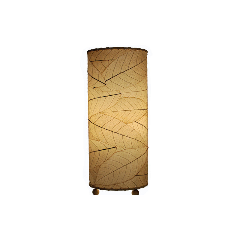 Cocoa Leaf Cylinder Lamp